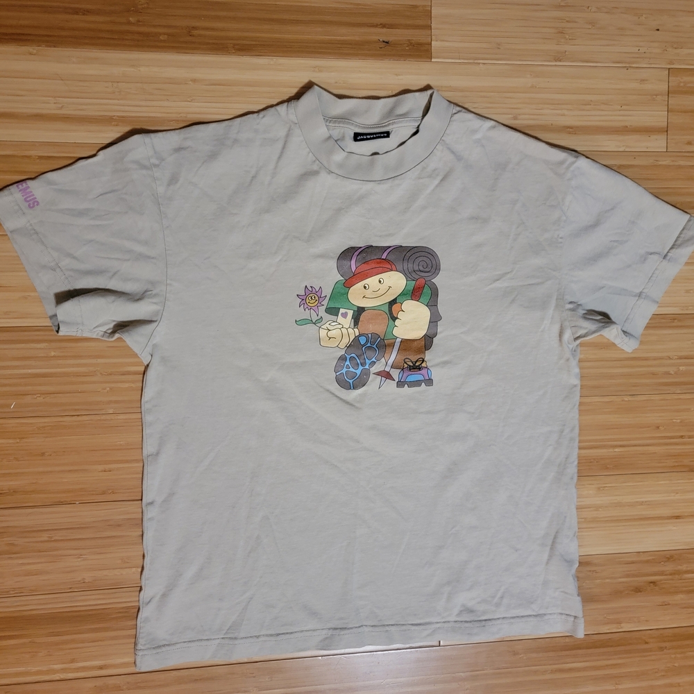 Jacquemus Gray Graphic Short Sleeve Tee